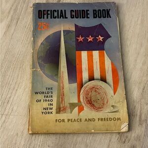 Official Guide Book 1940 New York World's Fair For Peace And Freedom